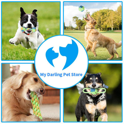 Pet dog toy bite-resistant cotton rope toy-HA01473-Veeddydropshipping