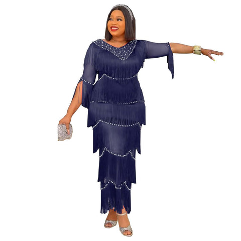 Plus Size African Party Dresses for Women-WF01698-Veeddydropshipping