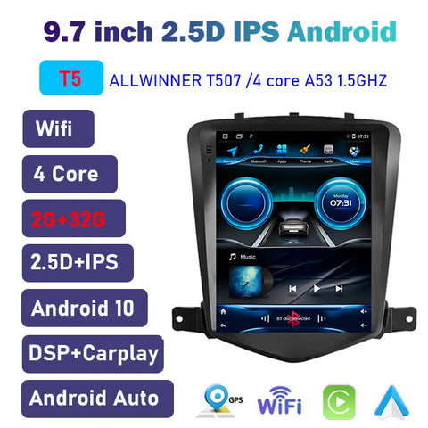 2Din 9.7 inch Android Car Radio Tesla for Chevrolet Cruze J300 2008-2012-AM00529-Veeddydropshipping