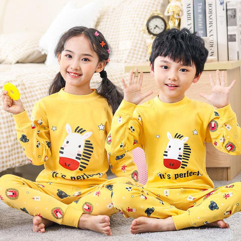 Children&#39;s autumn clothes and trousers pure cotton  underwear set big-TB01039-Veeddydropshipping