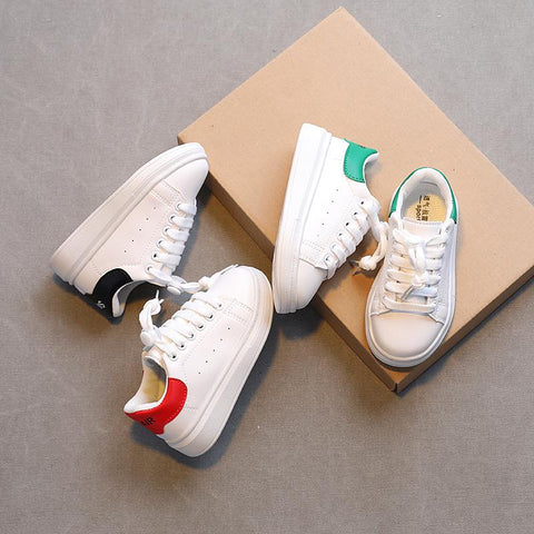 2023 Spring New Children Fashion Soft White Boys Sports Shoes-TB00147-Veeddydropshipping