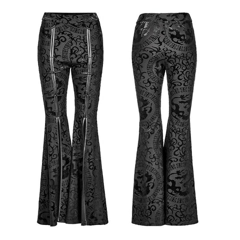 Women Fashion Punk Legs Pants Sexy Slits-WF00407-Veeddydropshipping