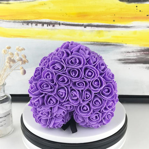 Romantic Valentine Eternal Flower Rose Bear-HA00667-Veeddydropshipping