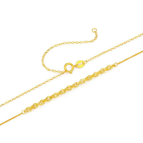 Real 18k Gold Phoenix Necklace Classic Clavicle Necklace-JW00102-Veeddydropshipping