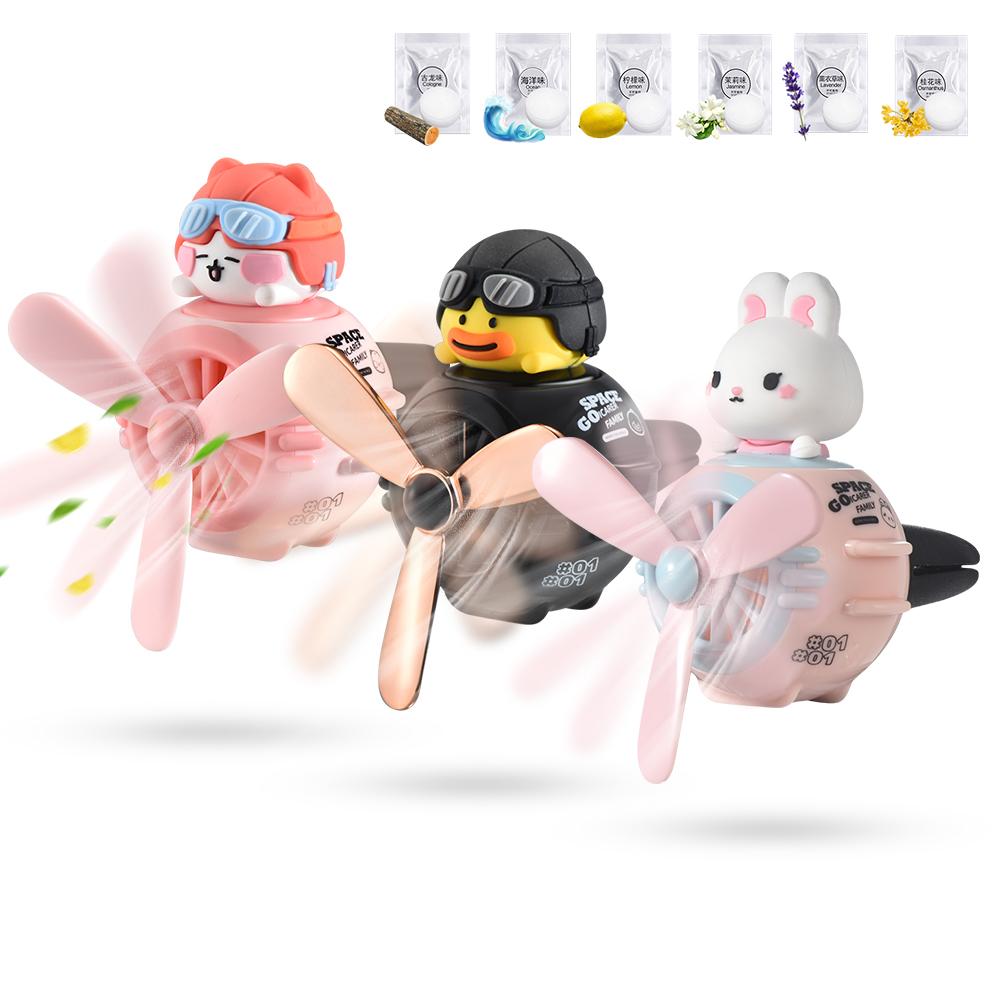 Cute Rotating Propeller Outlet Fragrance  Auto Fragrance-AM01500-Veeddydropshipping
