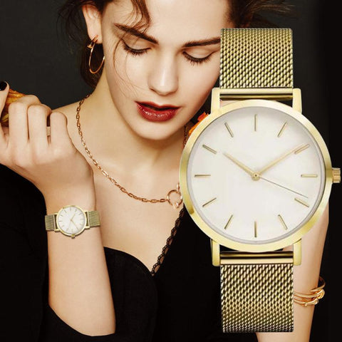 Luxury Rose Gold Watch Ladies Quartz Wrist Watch -JW01097-Veeddydropshipping