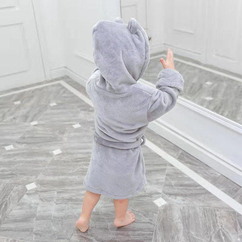 EuerDoDo Children&#39;s Bathrobe For Boys Girls Warm Long Sleeve-TB01054-Veeddydropshipping