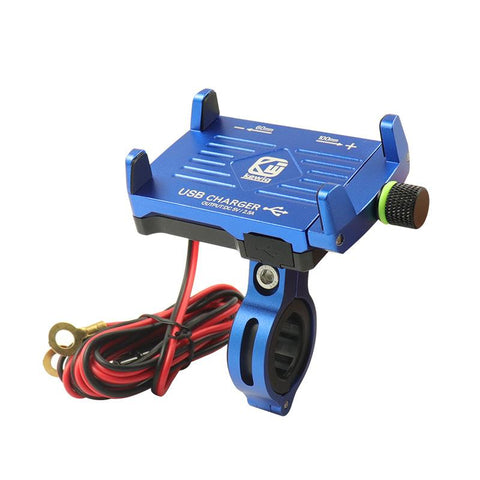 360 Degree QC 3.0 Mobile Phone Holder USB Charger Motorcycle Handlebar-PA00527-Veeddydropshipping