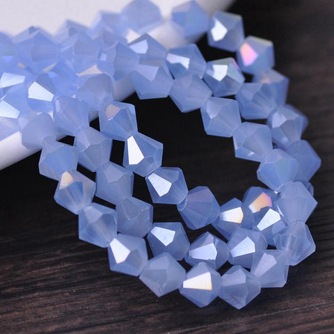 Plated Faceted Crystal Glass Loose Beads Colors For Jewelry DIY-JW01544-Veeddydropshipping