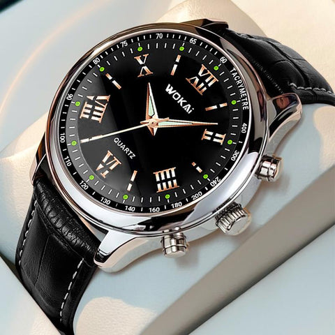 Business watch with quartz men  simple waterproof -JW00736-Veeddydropshipping