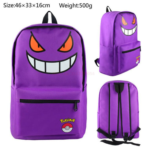 New Anime Pokemon Pikachu Nylon Backpack Squirtle Eevee-TB00088-Veeddydropshipping