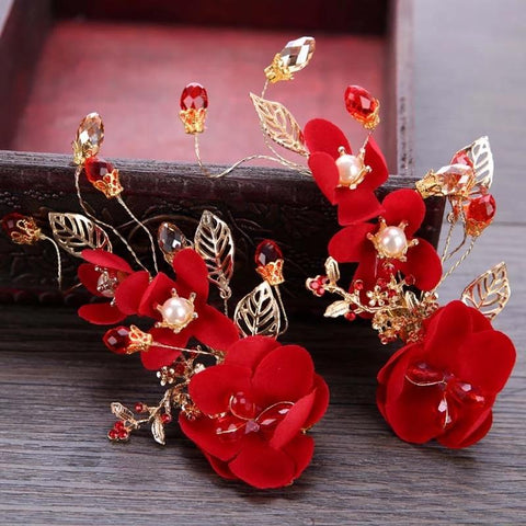 Chinese Hairpins Bride Hair Clips Hair Accessories -JW00494-Veeddydropshipping