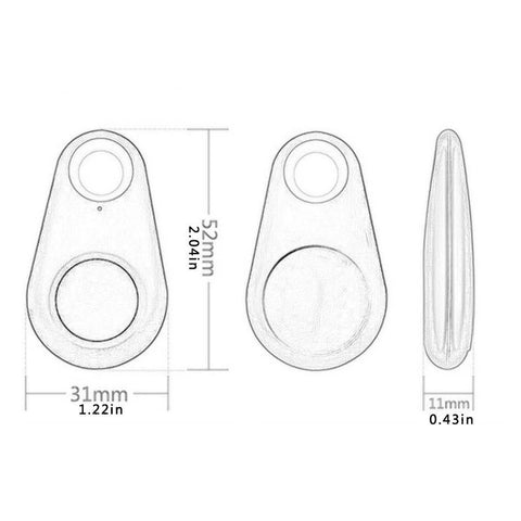 Mini Fashion Smart Dog Pets Bluetooth 4.0 GPS Tracker Anti-lost-AM00611-Veeddydropshipping