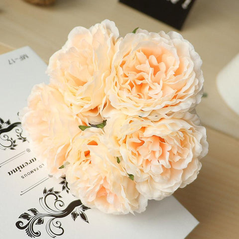 Peony Artificial flowers Home Decor-HA00718-Veeddydropshipping
