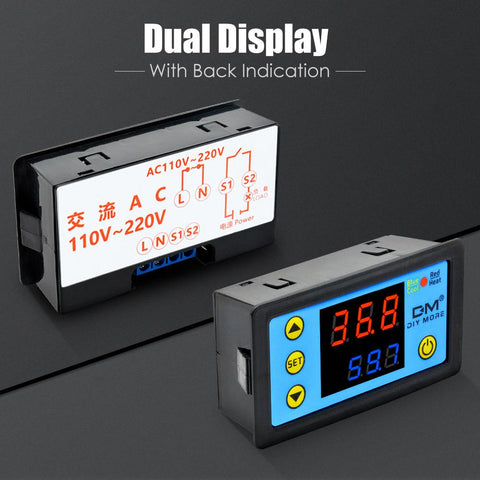12V 24V 220V AC Digital LED Temperature Controller W3230 W3231 For Incubator-TI01025-Veeddydropshipping