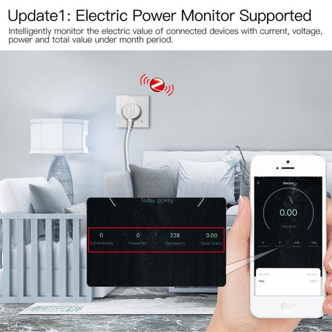 ZigBee Smart Wall Socket Glass Panel Outlet Power Monitor tuya Wireless -CE00598-Veeddydropshipping