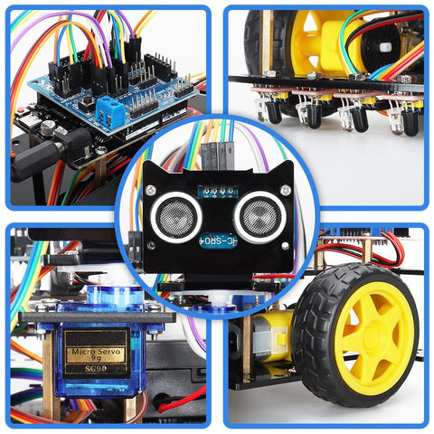 4WD Smart Automation Robot Car Kits For Arduino Project Upgraded -CE00657-Veeddydropshipping