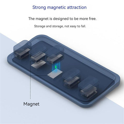 Magnetic Wire Organizer Desktop Cable Clip Protector Cable Organizer Row Plug Fixed Charging-PA00883-Veeddydropshipping