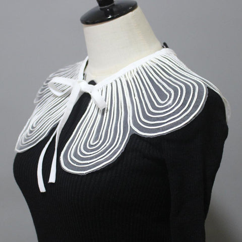 Korean Lapel Doll Fake Collar Shawl-WF01237-Veeddydropshipping