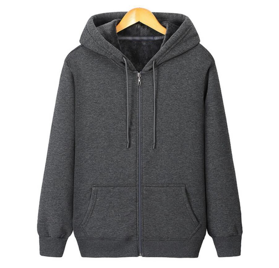 Autumn and Winter large zipper hooded sweatshirt -Veeddydropshipping