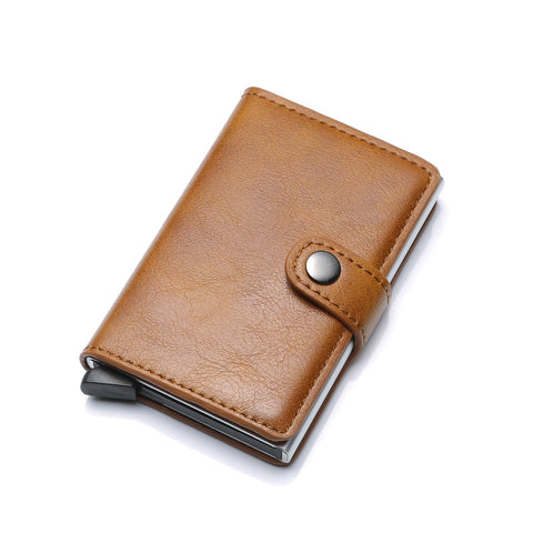 Men Wallet RFID Aluminium Box Bank Card Holder Vintage-BS00600-Veeddydropshipping