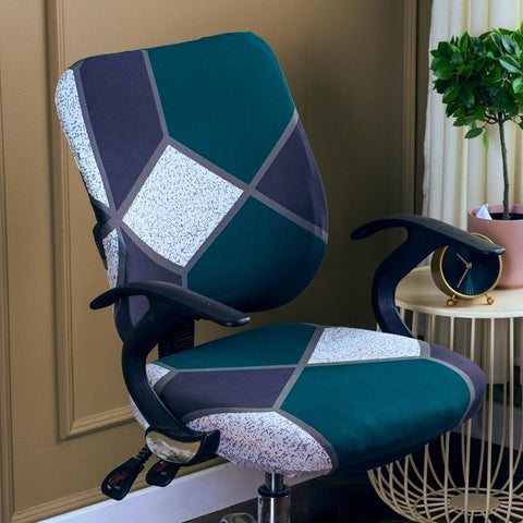 Computer Chair Covers Spandex Printed Office Chair Cover-HA00555-Veeddydropshipping