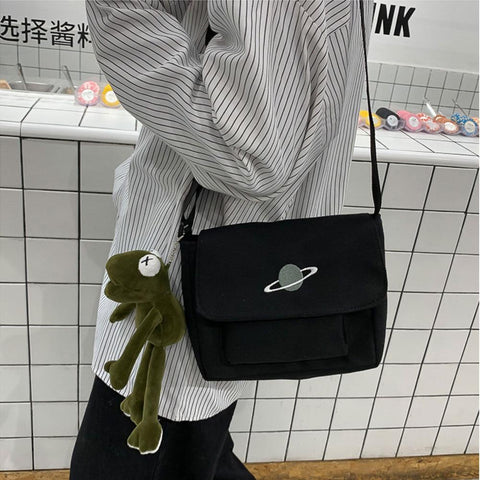 Bag Messenger-bags Small Planet Embroidered Bag Fashion-BS00386-Veeddydropshipping