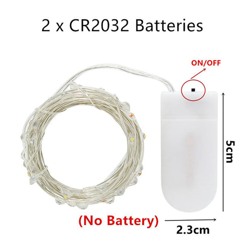 LED String Lights Led Fairy Lights Button Battery Operated Garland Light for Outdoor-TI00944-Veeddydropshipping