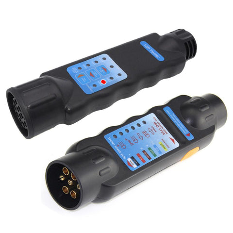 12V 7 13 Pin Trailer Tester Towing Vehicle Light Plug Socket Wiring Test-AM00280-Veeddydropshipping