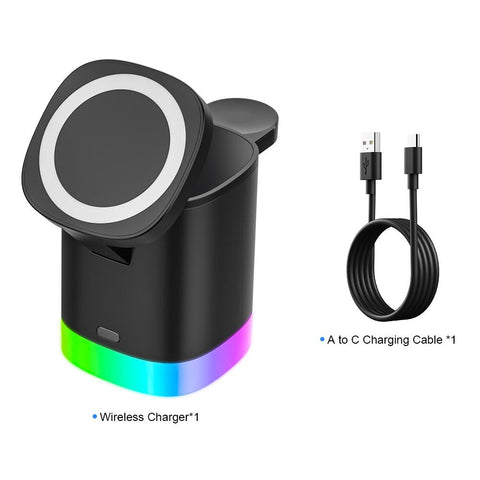 3 in 1 Magnetic Wireless Charger Stand Fast Charging-PA01120-Veeddydropshipping
