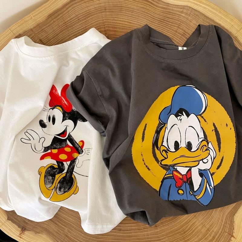 Summer Cotton Clothes Children Cartoon Short-sleeved-Veeddydropshipping