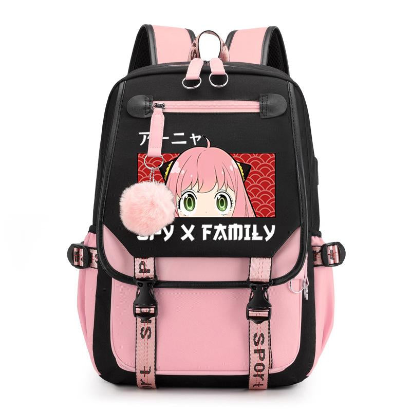 Backpack Women comics Cartoon School Bags Teenager Girls Bookbag Lady-BS00028-Veeddydropshipping