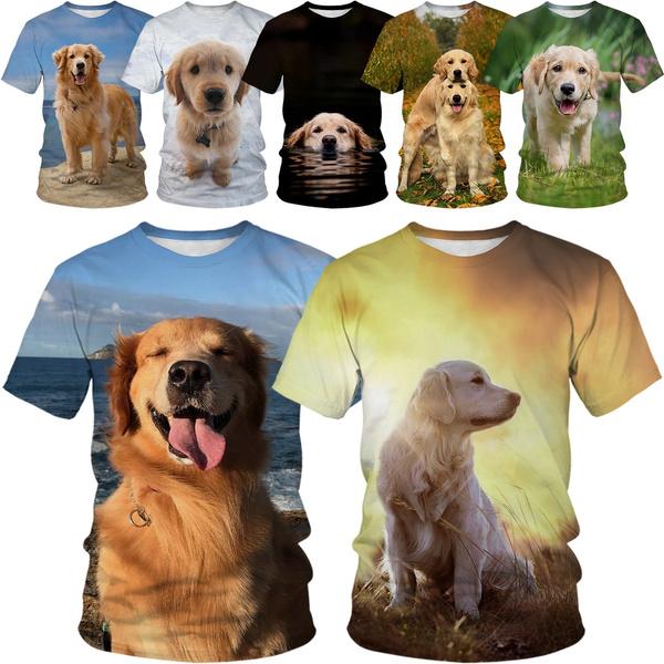 Retriever Theme Short Sleeve T-shirt for-MF00167-Veeddydropshipping