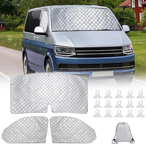 Window Cover Set For VW T5 T6 3PCS Sunshade Windscreen-AM00923-Veeddydropshipping