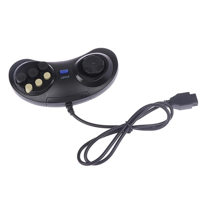 Classic Wired 6 Buttons Joypad Handle Game Controller For SEGA MD2 Mega Drive-CE01366-Veeddydropshipping