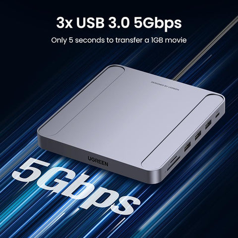 Type C  SD/TF Accessories 7-in-1 Dock USB HUB-CO00082-Veeddydropshipping