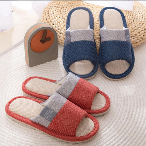Flat Shoes Comfort Anti-slip Home Linen Slipper Unisex-BS01117-Veeddydropshipping