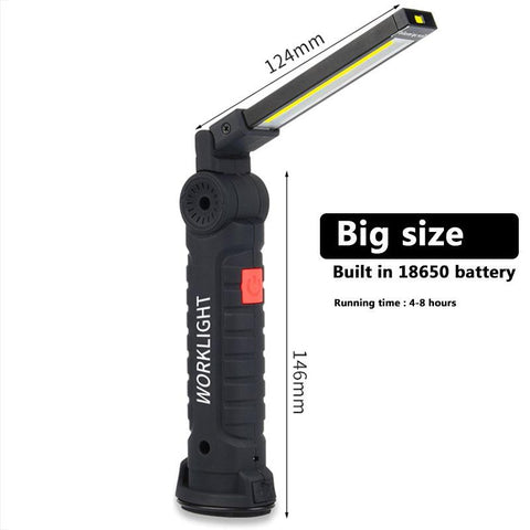 Rechargeable Work Lights LED Work Light Hanging Hook 5 Modes Magnetic USB-TI00769-Veeddydropshipping