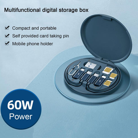 1 Set Durable Multi-interface Lightweight Charging Data Cord Adapter Memory Card Eject-PA00906-Veeddydropshipping