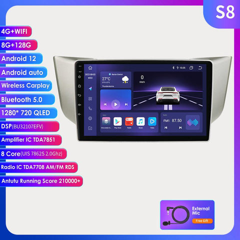 Car Radio for Lexus RX300 RX330 RX400H 2003 - 2009 Android Stereo for Toyota-AM00657-Veeddydropshipping