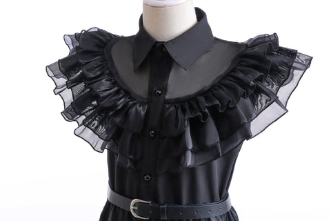 Wednesday Addams Cosplay Girl Costume 2023 New Vestidos For Kids-TB00865-Veeddydropshipping