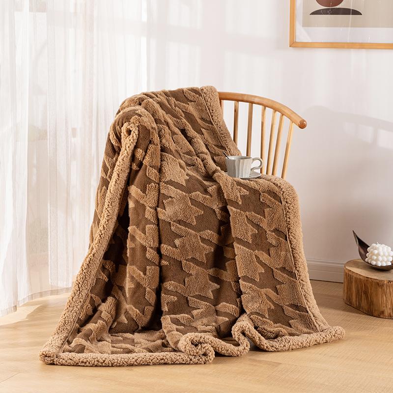 Plaid Throw Blanket Beds Nap Sofa Cover-HA00432-Veeddydropshipping