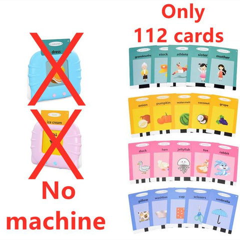 Kids Audio Electronic Cards Book Cognitive Talking Flash Cards Early Education-TB00496-Veeddydropshipping