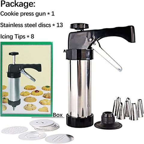 Stainless Steel Cookie Decorative Gun Biscuit-HA01200-Veeddydropshipping