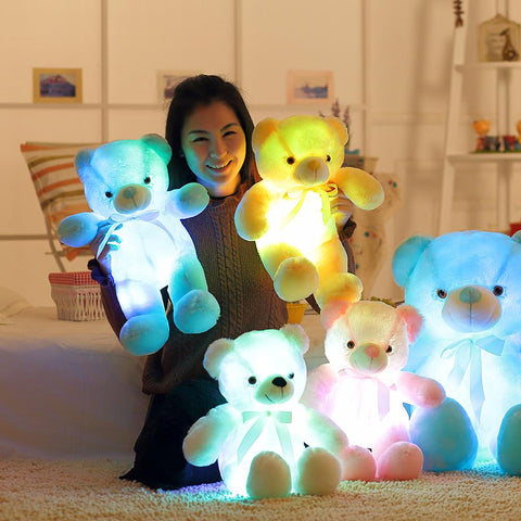 32-50cm Luminous Creative Light Up LED Teddy Bear Stuffed Animals-TB01573-Veeddydropshipping