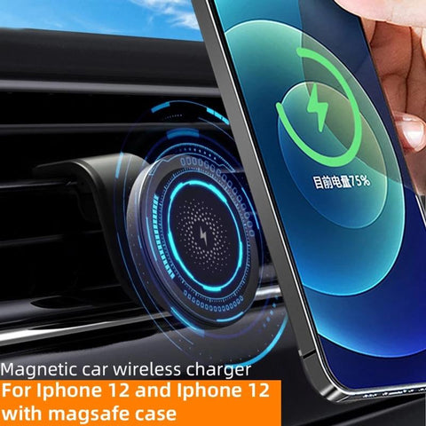 Magnetic Wireless Car Charger Holder Fast Charging-Veeddydropshipping