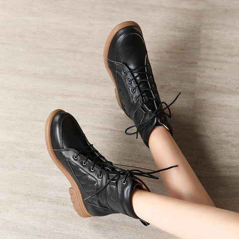 plus size booties women&#39;s spring and autumn shoes-BS01042-Veeddydropshipping