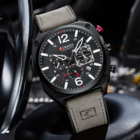 Watch Fashion Waterproof  Clock Leather  Quartz Watches-JW00673-Veeddydropshipping