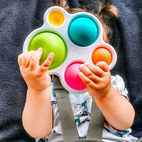 Infant Baby Toys Montessori Exercise Board Rattle Puzzle-TB01514-Veeddydropshipping