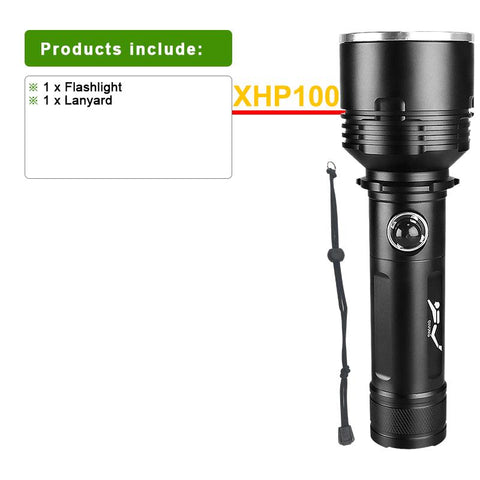 Most Powerful XHP100 Diving Led Flashlight 18650 Rechargeable-TI00953-Veeddydropshipping